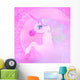 Illustration Beautiful Pink Unicorn