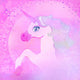 Illustration Beautiful Pink Unicorn