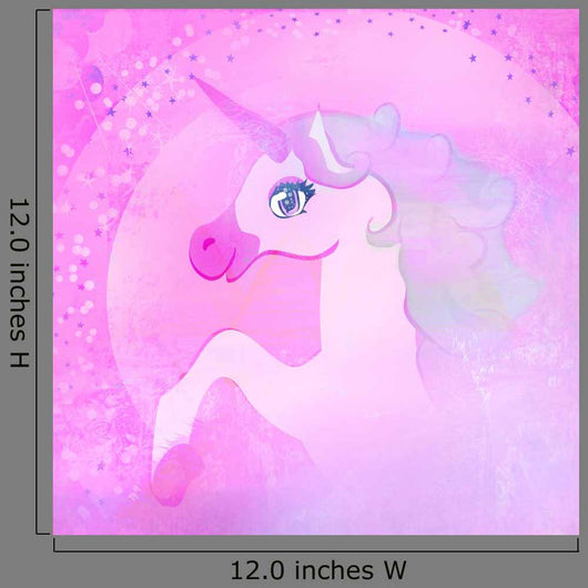 Illustration Beautiful Pink Unicorn