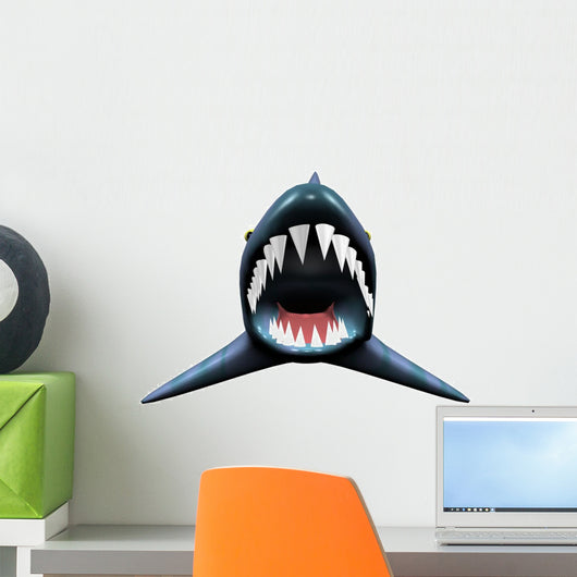 Scary Shark Jaw Wall Decal