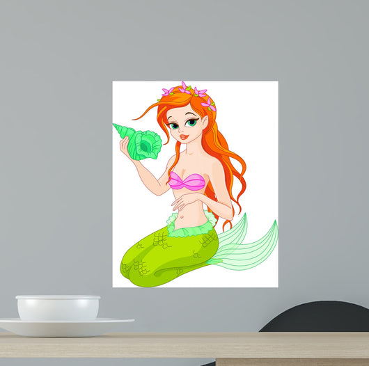 Beautiful Mermaid with Sea