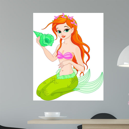 Beautiful Mermaid with Sea