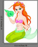 Beautiful Mermaid with Sea