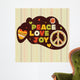 Hippie peace symbol Wall Mural