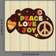 Hippie peace symbol Wall Mural