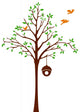 Birds Leaving Tree and