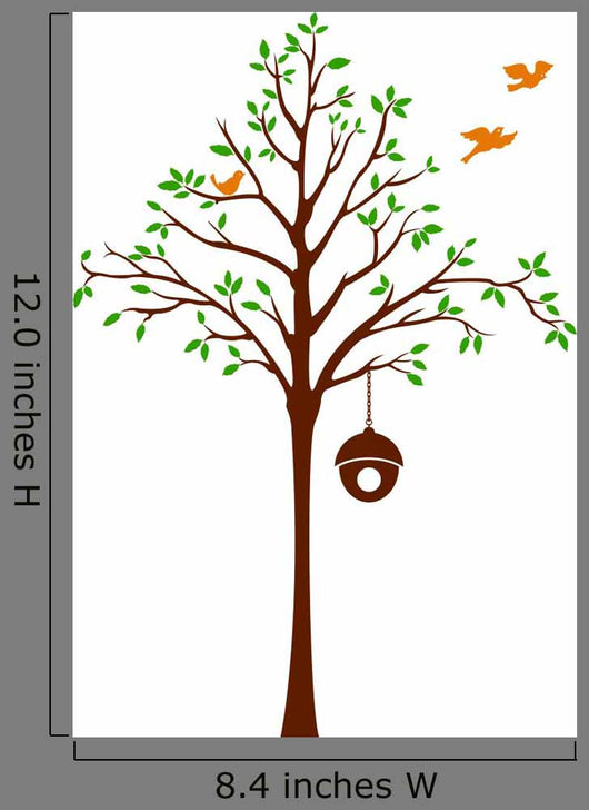 Birds Leaving Tree and