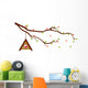 Tree Branch with Bird Wall Mural