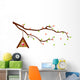 Tree Branch with Bird Wall Mural