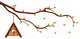 Tree Branch with Bird Wall Mural