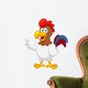illustration of Cartoon Cock Wall Decal