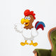 illustration of Cartoon Cock Wall Decal