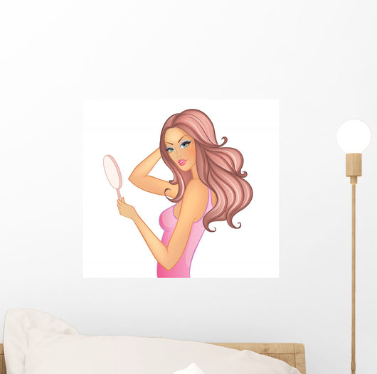 Beauty woman pic Wall Decal
