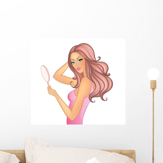 Beauty woman pic Wall Decal