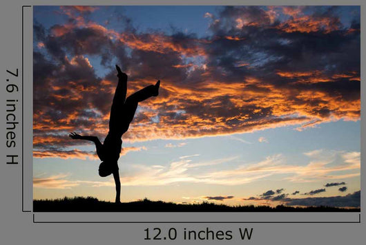 Silhouette Kid Doing One