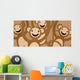 Happy Monkeys Wall Mural