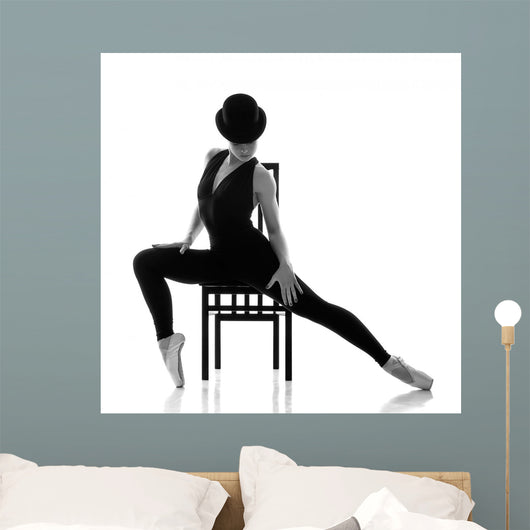 Pretty Young Ballerina Sitting