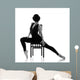 Pretty Young Ballerina Sitting