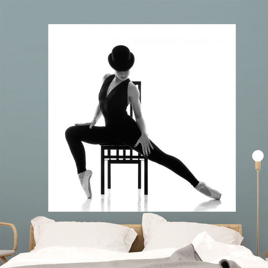 Pretty Young Ballerina Sitting