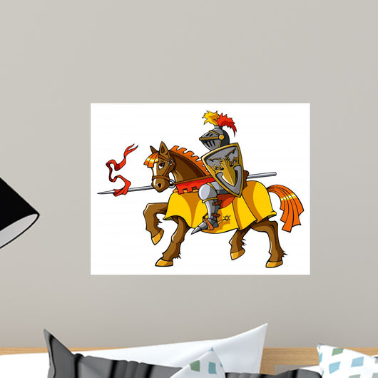 Medieval Knight Horseback Vector