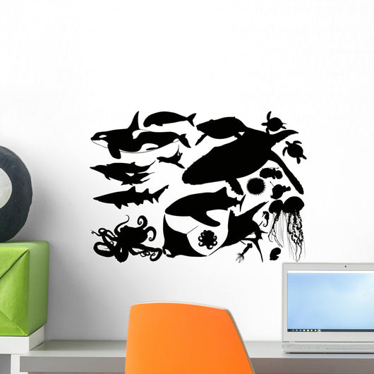 Aquatic Animal Silhouette Collection