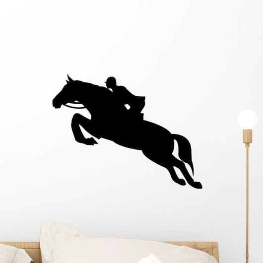 Jumping Horse Silhouette Wall Decal