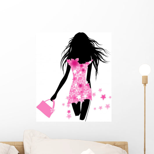 Fashion Girl with Bag