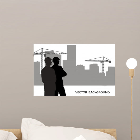 Construction Wall Mural