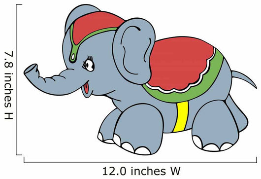 Circus Elephant Wall Decal