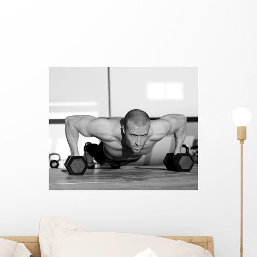 Gym Man Push-up Strength