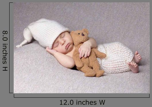 Sleeping Baby with Teddy