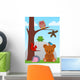 Cartoon Animal Collection Wall Mural
