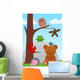 Cartoon Animal Collection Wall Mural