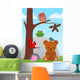 Cartoon Animal Collection Wall Mural