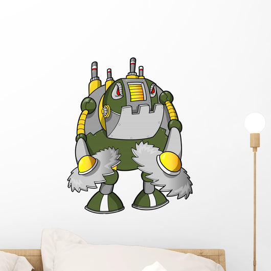 Massive Warrior Robot Cyborg Wall Mural
