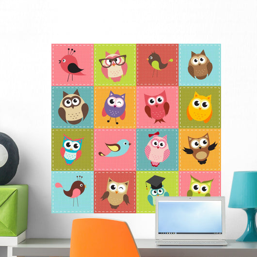 Patchwork with Owls