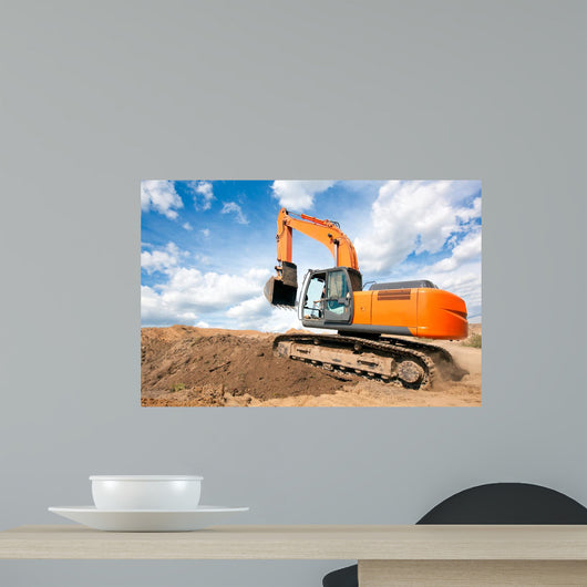 Excavator Moves with Raised