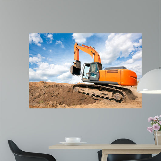 Excavator Moves with Raised