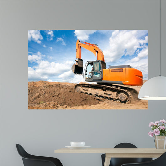 Excavator Moves with Raised