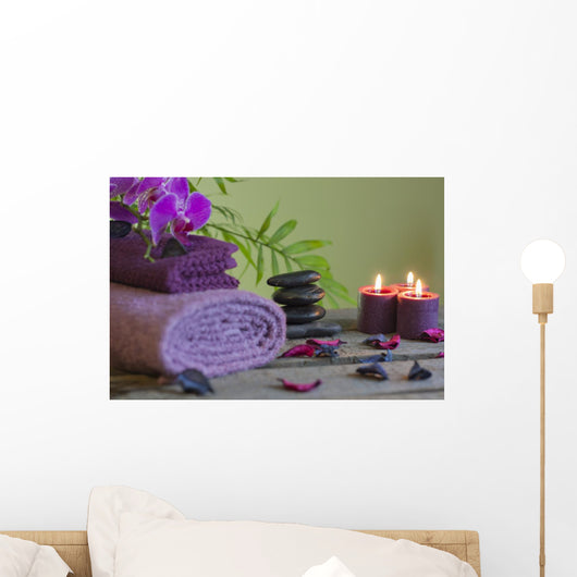 Spa Still Life with Wall Mural