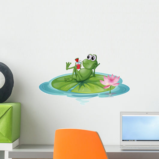 Frog Relaxing Leaf