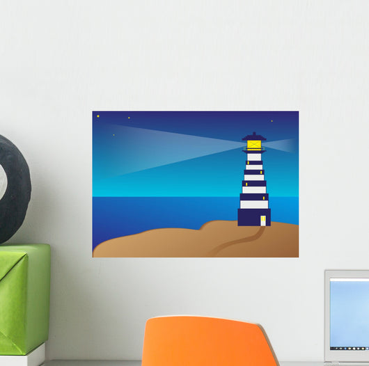 Lighthouse Silhouette Night