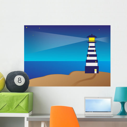 Lighthouse Silhouette Night