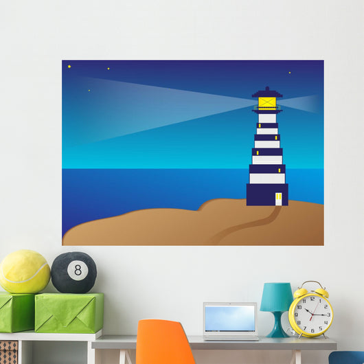 Lighthouse Silhouette Night