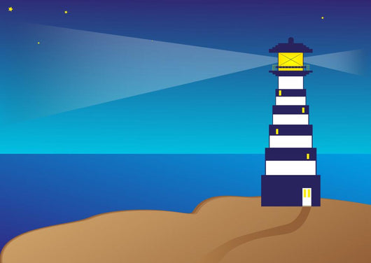 Lighthouse Silhouette Night