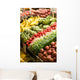 Fruit and vegetable stand at the Pike Place Market in Seattle. Wall Mural