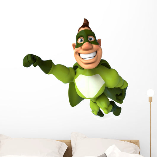 Fun Superhero Wall Mural