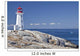 Peggy's Cove lighthouse, Nova Scotia, Canada. Wall Mural