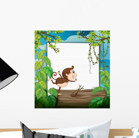 Smiling Monkey and White