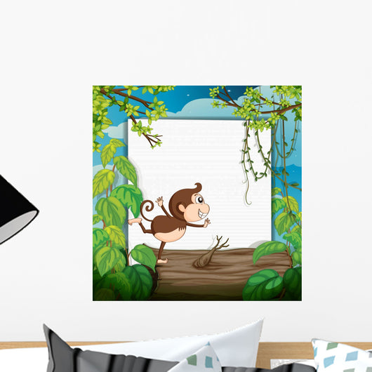 Smiling Monkey and White